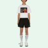 Off-White Men’ s SS21 Casual Logo Black Shorts