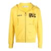 Off-White Men’ s SS21 Casual Logo Printing Zipper Ordinary Version Black