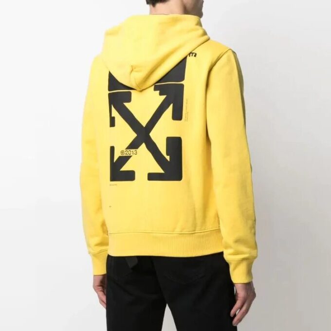 Off-White Men’ s SS21 Casual Logo Printing Zipper Ordinary Version Black