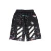 Off-White Men’ s SS21 Casual Starry Sky Splash Ink Shorts Black