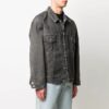 Off-White Men’ s SS21 Denim Jacket Ordinary Version Gray