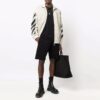 Off-White Men’ s SS21 Diagonal Stripes Pattern Printing Jacket Beige