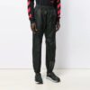 Off-White Men’ s SS21 Elastic Waistband Solid Color Sports Pants/Trousers/Joggers Loose Fit Black