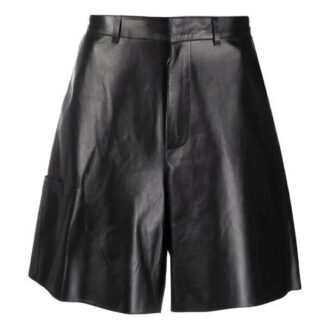 Off-White Men’ s SS21 Leather Cargo Shorts Loose Fit Black Off-White Men’ s SS21 Leather Cargo Shorts Loose Fit Black