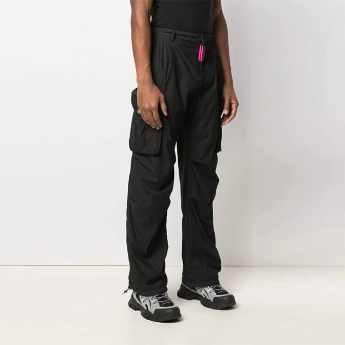 Off-White Men’ s SS21 Logo Cargo Black Pants