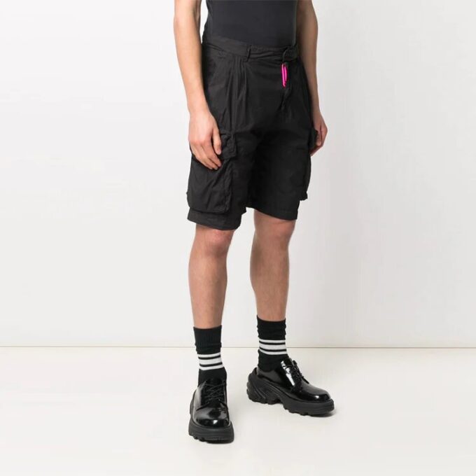 Off-White Men’ s SS21 Logo Cargo Black Shorts