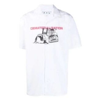Off-White Men’ s SS21 Logo Printing White Shirt