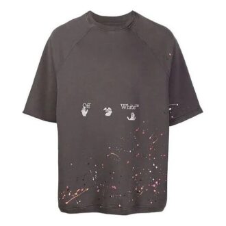 Off-White Men’ s SS21 Short Sleeve Ordinary Version Gray T-Shirt Off-White Men’ s SS21 Short Sleeve Ordinary Version Gray T-Shirt