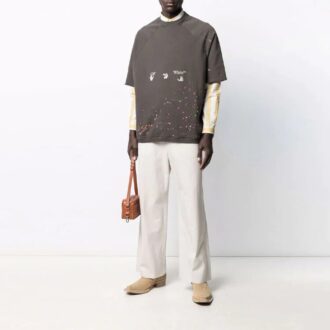 Off-White Men’ s SS21 Short Sleeve Ordinary Version Gray T-Shirt Off-White Men’ s SS21 Short Sleeve Ordinary Version Gray T-Shirt