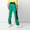 Off-White Men’ s SS21 Side Stripe Athleisure Casual Sports Pants Slim Fit Green