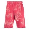 Off-White Men’ s SS21 Straight Sports Red Shorts