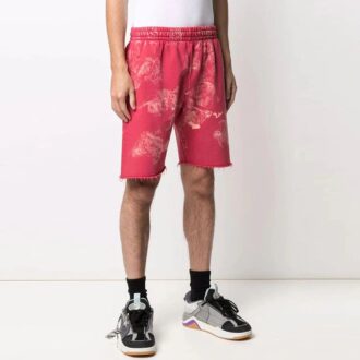 Off-White Men’ s SS21 Straight Sports Red Shorts Off-White Men’ s SS21 Straight Sports Red Shorts