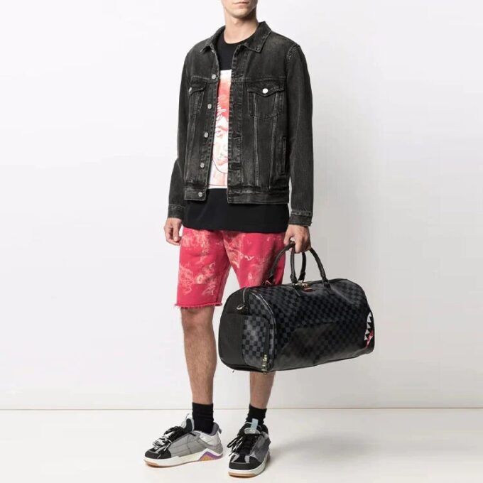Off-White Men’ s SS21 Straight Sports Red Shorts