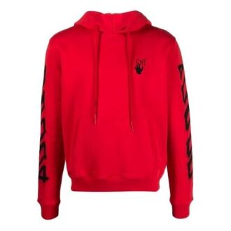 Off-White Men’ s SS21 Twill Printing Logo Loose Fit Red Off-White Men’ s SS21 Twill Printing Logo Loose Fit Red