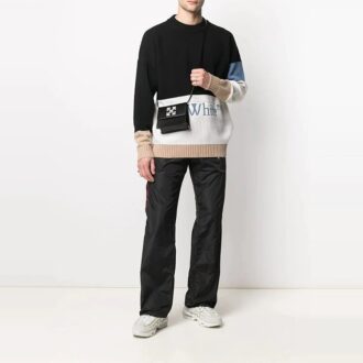 Off-White Men’ s SS21 Zipper Detail Logo Sports Pants/Trousers/Joggers Black Off-White Men’ s SS21 Zipper Detail Logo Sports Pants/Trousers/Joggers Black