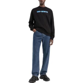 Off-White Men’ s SS22 Arrow Pattern Logo Round Neck Black Off-White Men’ s SS22 Arrow Pattern Logo Round Neck Black