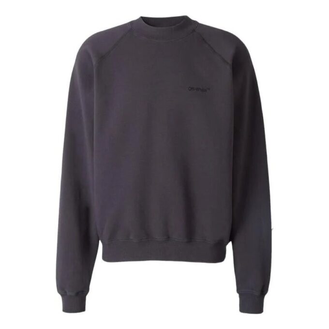Off-White Men’ s SS22 Back Arrow Printing Pullover Autumn Gray