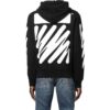 Off-White Men’ s SS22 Diagonal Stripes Printing Zipper Jacket Version Black
