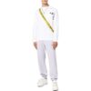 Off-White Men’ s SS22 Iconic Twill Printing Sports Pants/Trousers/Joggers Version Light Grey
