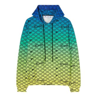 Off-White Men’ s SS22 Logo Full Print Gradient Loose Fit Pullover Gradient Off-White Men’ s SS22 Logo Full Print Gradient Loose Fit Pullover Gradient