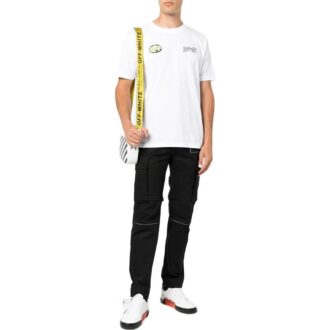 Off-White Men’ s SS22 Logo Pattern Printing Short Sleeve White T-Shirt Off-White Men’ s SS22 Logo Pattern Printing Short Sleeve White T-Shirt