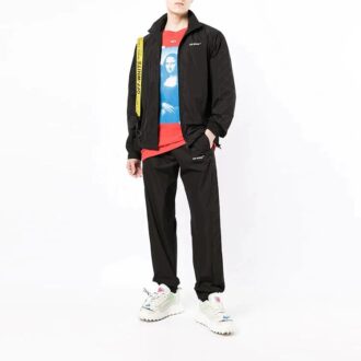 Off-White Men’ s SS22 Logo Printing Diagonal Stripes Bundle Feet Sports Pants/Trousers/Joggers Black Off-White Men’ s SS22 Logo Printing Diagonal Stripes Bundle Feet Sports Pants/Trousers/Joggers Black
