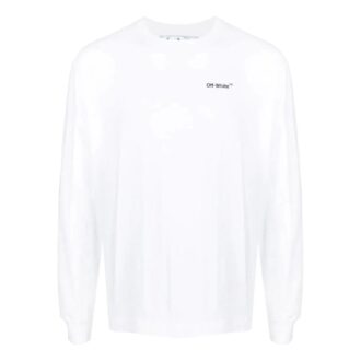 Off-White Men’ s SS22 Logo Printing Long Sleeves White T-Shirt Off-White Men’ s SS22 Logo Printing Long Sleeves White T-Shirt