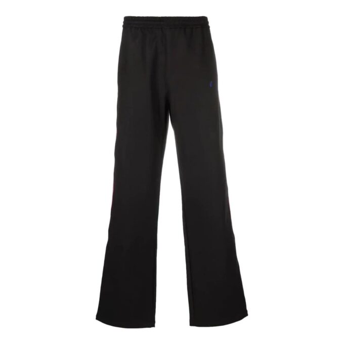 Off-White Men’ s SS22 Logo Printing Straight Sports Pants/Trousers/Joggers Loose Fit Black