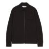 Off-White Men’ s SS22 Logo Twill Printing Solid Color Long Sleeves Version Black Shirt
