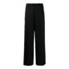 Off-White Men’ s SS22 Mid Waist Solid Color Straight Casual Pants/Trousers Version Black