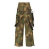 Off-White Men’ s SS22 Pattern Printing Cargo Casual Pants/Trousers Loose Fit Green