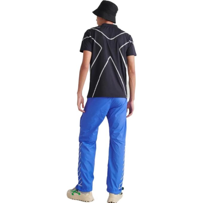 Off-White Men’ s SS22 Printing Lacing Casual Pants/Trousers Blue