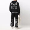 Off-White Men’ s SS22 Printing Straight Loose Casual Long Pants/Trousers Black