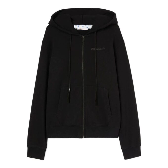 Off-White Men’ s SS22 Printing Zipper Jacket Black