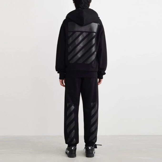 Off-White Men’ s SS22 Printing Zipper Jacket Black