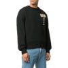 Off-White Men’ s SS22 Round Neck Pattern Alphabet Printing Pullover Long Sleeves Version Black