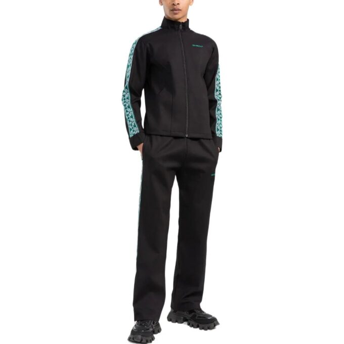 Off-White Men’ s SS22 Series Bright Sports Zipper Black Jacket
