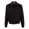 Off-White Men’ s SS22 Side Zipper Stand Collar Sports Jacket Black