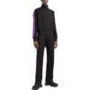Off-White Men’ s SS22 Side Zipper Stand Collar Sports Jacket Black