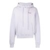 Off-White Men’ s SS22 Solid Color Arrow Pattern Printing Hooded Long Sleeves Version Light Purple