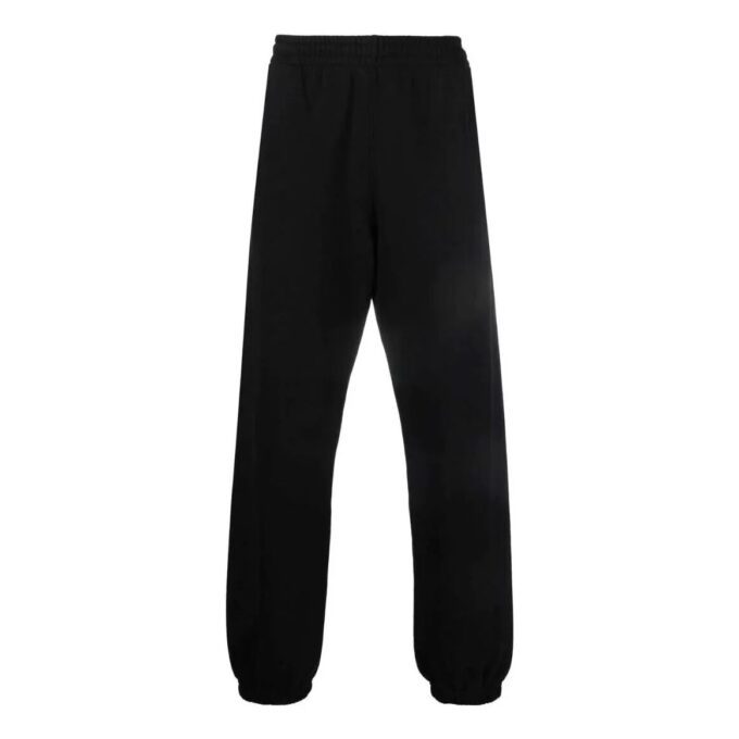 Off-White Men’ s SS22 Solid Color Arrow Pattern Printing Sports Pants/Trousers/Joggers Version Black
