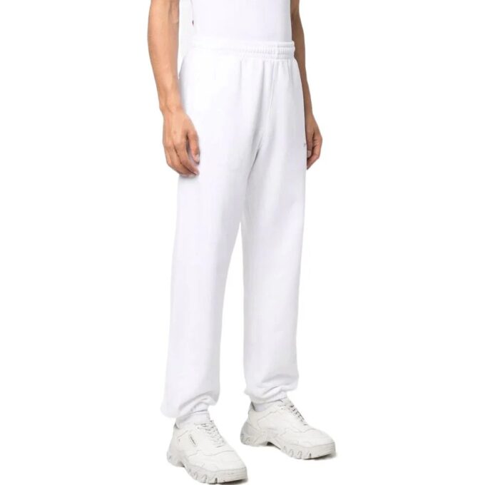 Off-White Men’ s SS22 Solid Color Arrow Pattern Sports Pants/Trousers/Joggers Loose Fit White