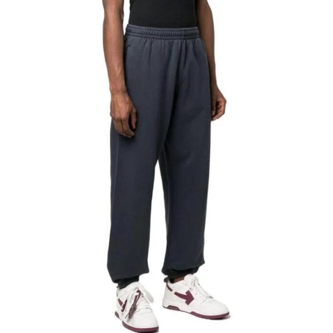 Off-White Men’ s SS22 Solid Color Bundle Feet Cotton Casual Pants/Trousers Autumn Blue