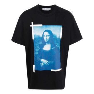 Off-White Men’ s SS22 Solid Color Character Pattern Printing Short Sleeve Loose Fit Black T-Shirt Off-White Men’ s SS22 Solid Color Character Pattern Printing Short Sleeve Loose Fit Black T-Shirt