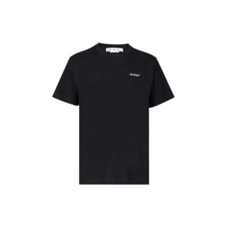 Off-White Men’ s SS22 Solid Color Cotton Printing Short Sleeve Black T-Shirt Off-White Men’ s SS22 Solid Color Cotton Printing Short Sleeve Black T-Shirt