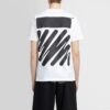 Off-White Men’ s SS22 Solid Color Cotton Zebra Printing Short Sleeve White T-Shirt