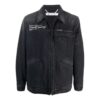 Off-White Men’ s SS22 Solid Color Denim Dark Grey Jacket