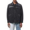 Off-White Men’ s SS22 Solid Color Denim Dark Grey Jacket