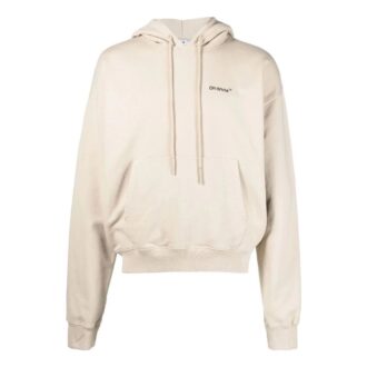 Off-White Men’ s SS22 Solid Color Geometry Arrow Logo Printing Beige