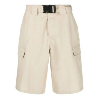 Off-White Men’ s SS22 Solid Color High Waist Minimalistic Bermuda Shorts Version Beige Off-White Men’ s SS22 Solid Color High Waist Minimalistic Bermuda Shorts Version Beige